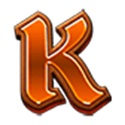 K simbolo in 7 Shields of Fortune slot