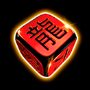 Un cubo rosso con geroglifici simbolo in Fruletta Dice slot