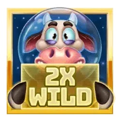 Moltiplicatore Wild simbolo in Space Cows to the Moo’n slot