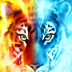 Tigre simbolo in Blaze and Frost slot