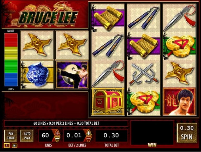 bruce lee video slot