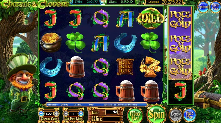 Video slot Charms and Clovers