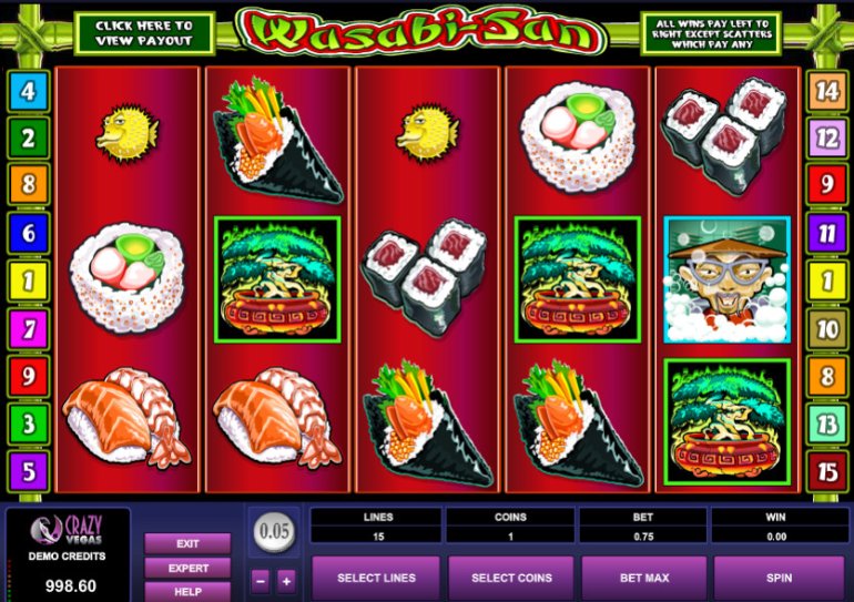 Slot machine Wasabi-Sun