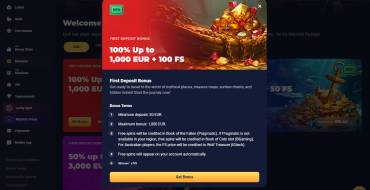 A 100% Welcome Bonus of up to 1000 Euros at Joo Casino: Pacchetto di benvenuto