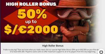 Welcome 2000 Euros Bonus for High Rollers at PlayAmo: Ricevere fino a 2000 euro