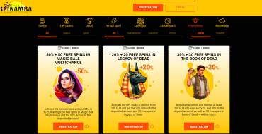 Free €5 Bonus at Spinamba Casino: Tutte le promozioni