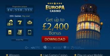 Europa casino: Sito web