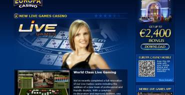 Europa casino: Casinò online leggendario