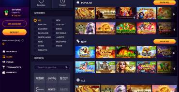 JVSpin Casino: Giochi