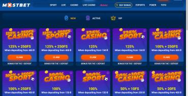 MostBet Casino: Bonus