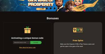 PlayFortuna casino: Bonus