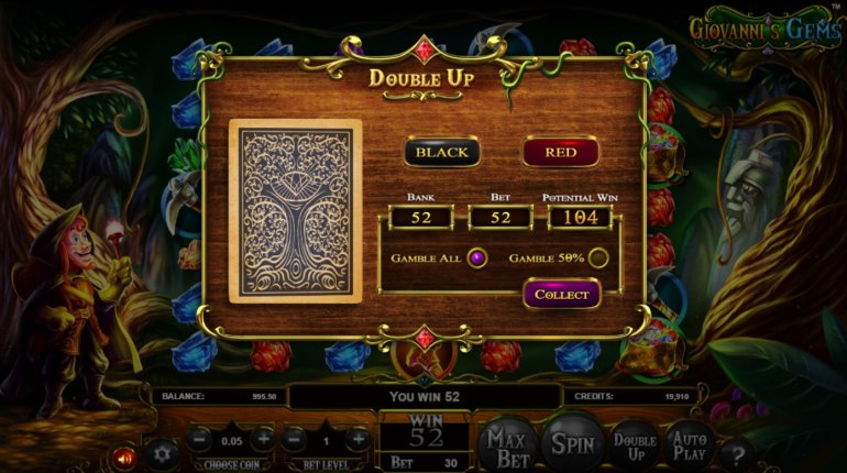 vincite doppie nella slot machine Giovanni's Gems