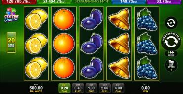 20 Burning Hot Clover Chance: Slot machine