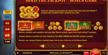 20 Coins: Giochi bonus