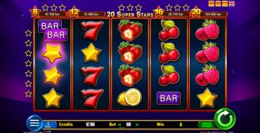 20 Super Stars: Slot machine