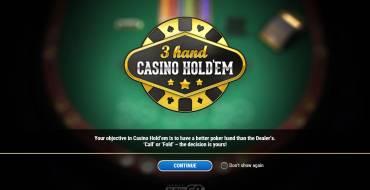 3-Hand Casino Hold'em: Casinò Hold'em a 3 mani