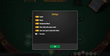 3-Hand Casino Hold'em: Impostazioni