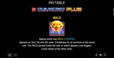 5 Diamond Plus: Giri gratis e/o respin