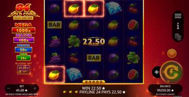 64 Gold Coins Hold and Win: Vincite