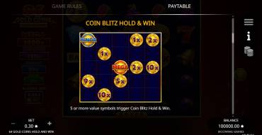 64 Gold Coins Hold and Win: Giochi bonus