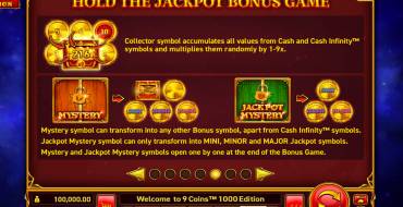 9 Coins: 1000 Edition: Giochi bonus