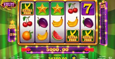 Admiral X Fruit Machine: Giri gratis