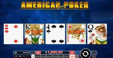 American Poker Gold: Vincite