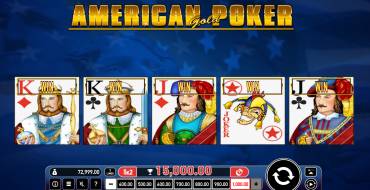 American Poker Gold: Vincite