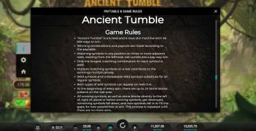 Ancient Tumble: Regole