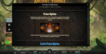 Ancient Tumble: Giri gratis e/o respin