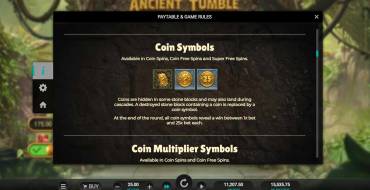 Ancient Tumble: Giochi bonus