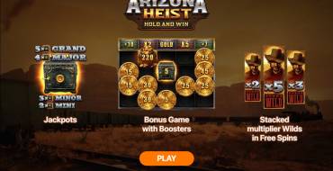 Arizona Heist: Hold and Win: Caratteristiche uniche