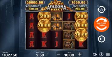 Arizona Heist: Hold and Win: Caratteristiche uniche