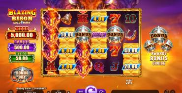 Blazing Bison Gold Blitz: Slot machine