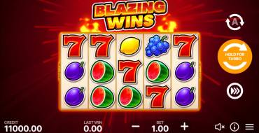 Blazing Wins 5 lines: Slot machine