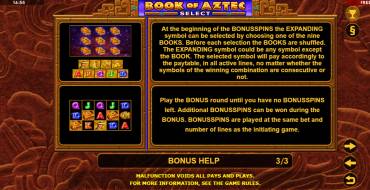 Book of Aztec Select: Bonus