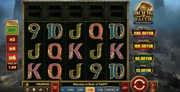 Book of Faith: Slot machine