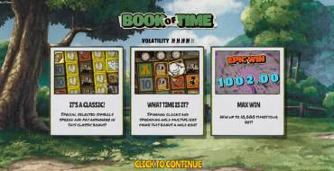 Book of Time: Slot machine