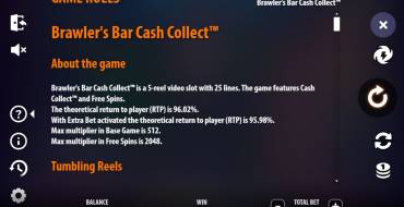 Brawlers Bar Cash Collect: Regole