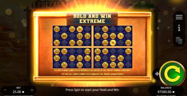 Buffalo Hold And Win Extreme 10000: Giochi bonus