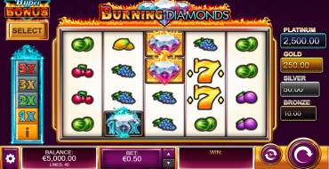 Burning Diamonds: Slot machine