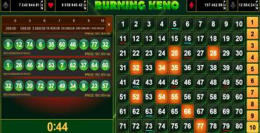 Burning Keno: Jackpot