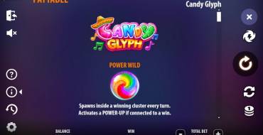 Candy Glyph: Tabella dei pagamenti