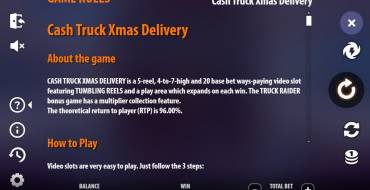 Cash Truck Xmas Delivery: Regole