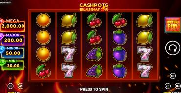 Cashpots Blazinator: Slot machine