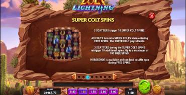 Colt Lightning: Giri gratis