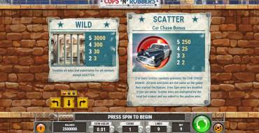 Cops ‘n’ Robbers: Giochi bonus