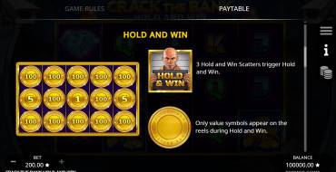 Crack the Bank Hold and Win: Giochi bonus