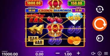 Crown and Diamonds: Hold and Win: Slot machine