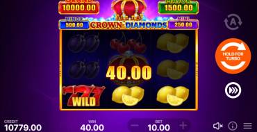 Crown and Diamonds: Hold and Win: Vincite